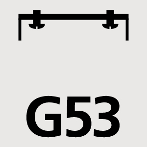 Lighting to be used with G53 bulb(s)