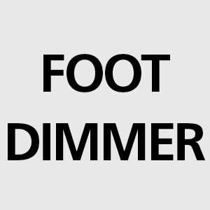 Lighting equipped with an foot dimmer variable from 0 to 100